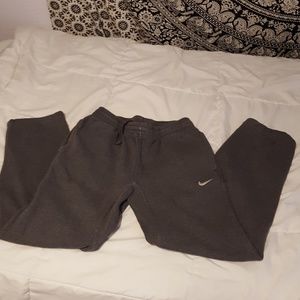 Grey Nike sweatpants